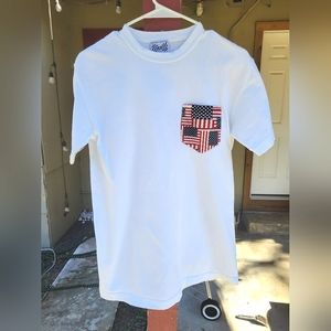 American flag pocket t shirt